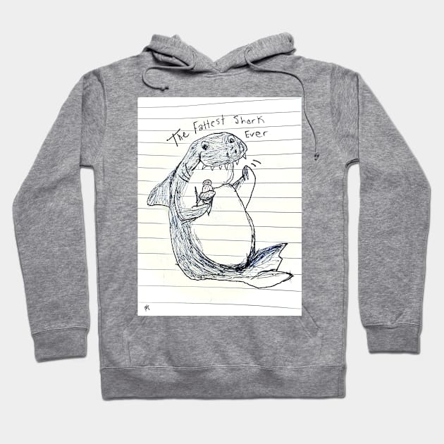 The Fattest Shark Ever Hoodie by The Bigger Boat